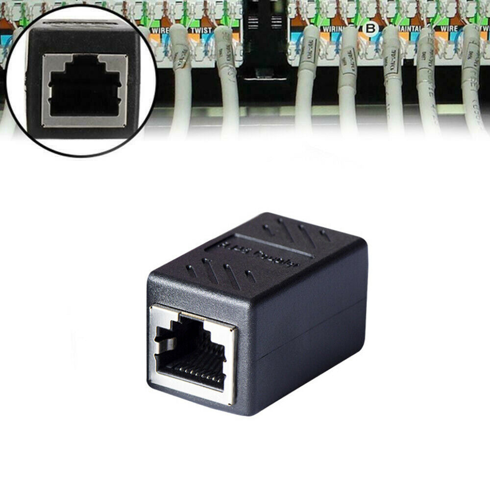 RJ45 Ethernet Coupler Adapter Connector Joiner Cable Extender For Cat 7 6 5 E zj