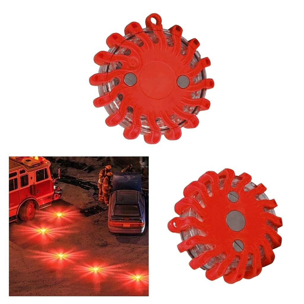 2x Safety Car Roadside LED Beacon Strobe Warning Light for Traffic Car