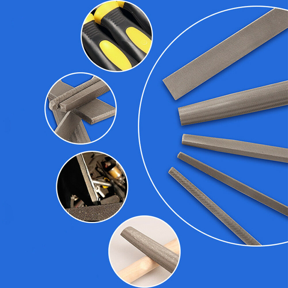 1PC 10 inch Triangle File Carbon Steel T12 Rasps Sharpening Single Handle File