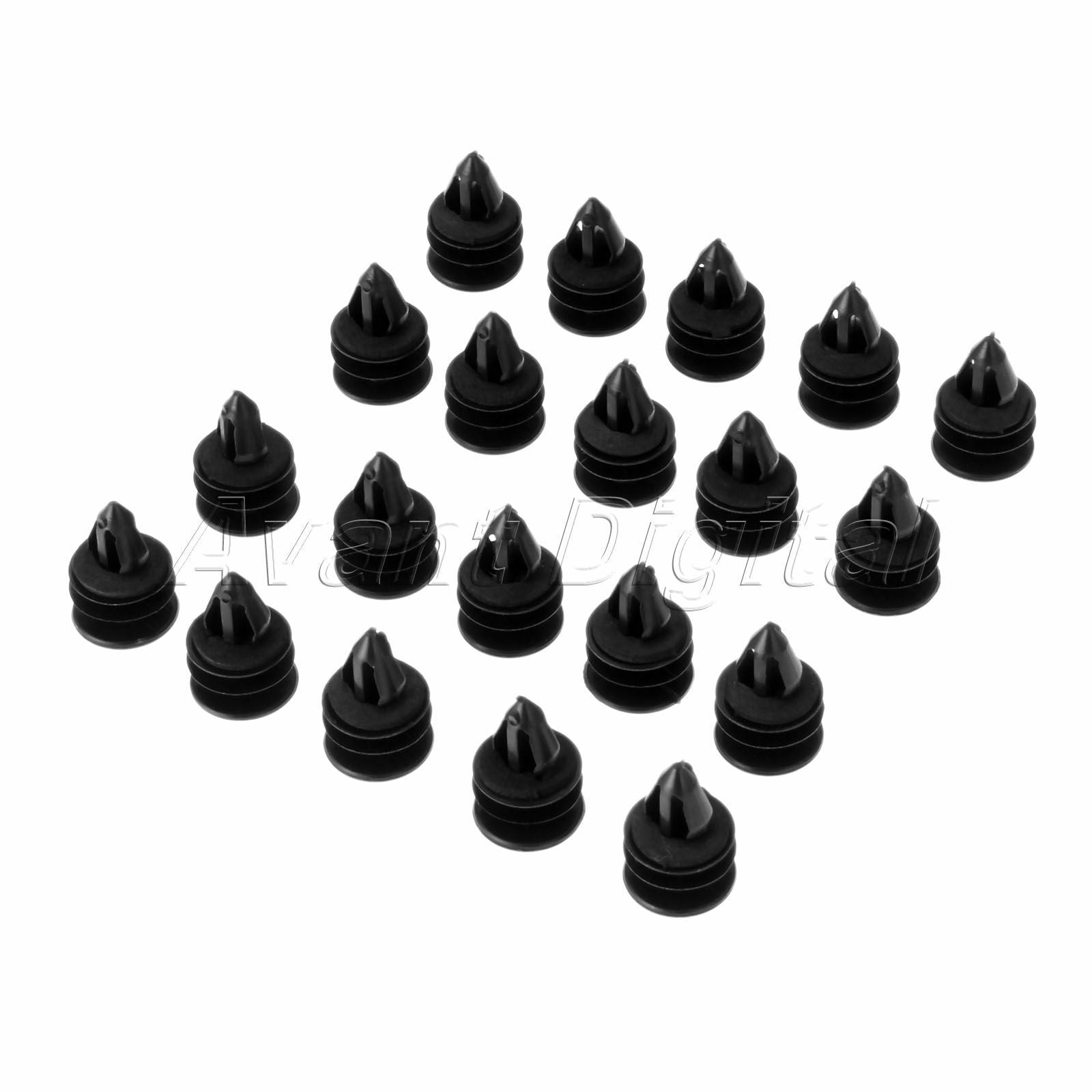 20PC Black Nylon Clips Auto Car For GM Replaces 11519031 Hummer H2 2003-On