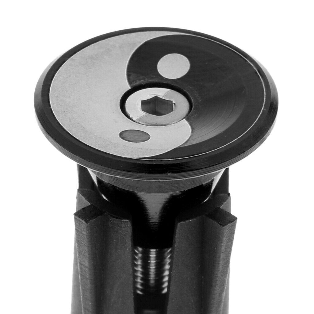 Aluminum Alloy Bicycle Handlebar Grips Cap Bike Handle Bar End Plugs Black