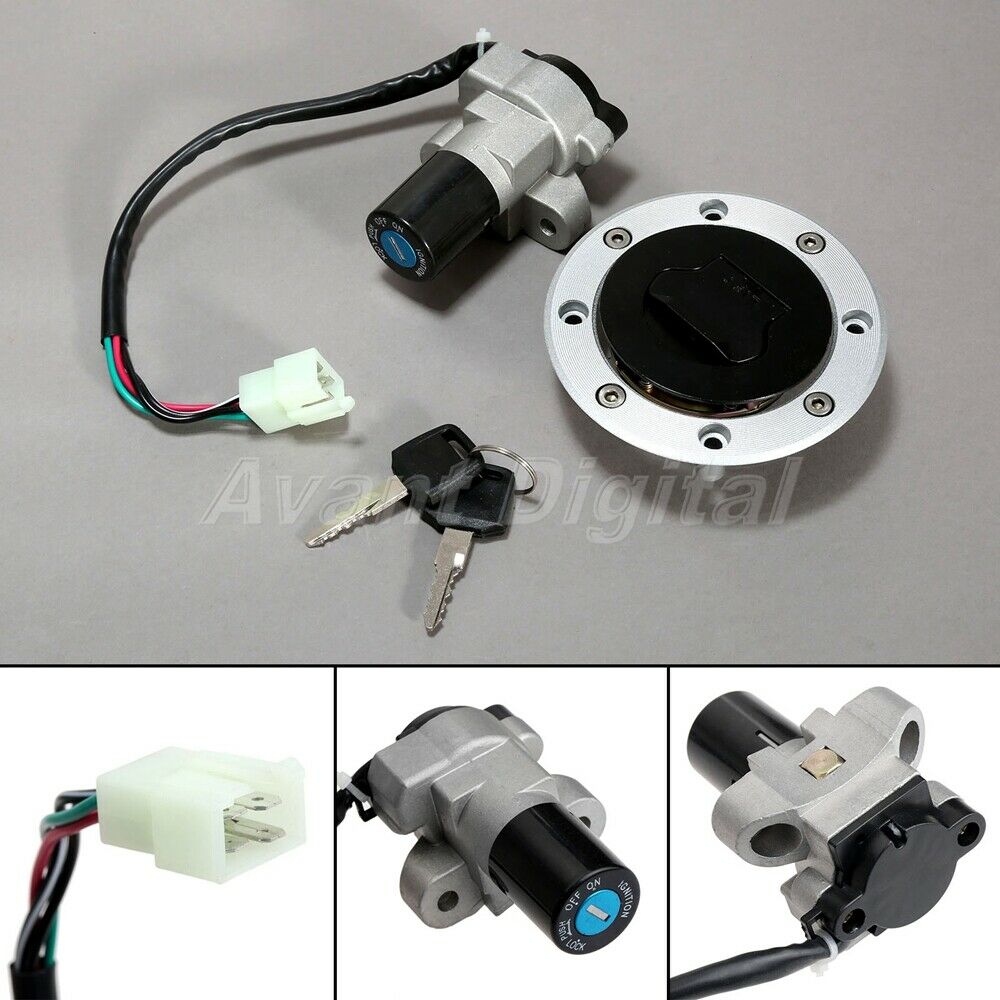 Motorcycle Ignition Switch Gas Cap Seat Lock Key for Suzuki GSX750 RF400 RF600
