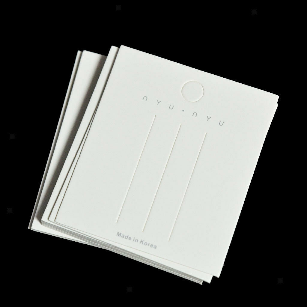 20pcs White Color Rectangular Paper Hair Clip Hair Bows Display Cards for DIY