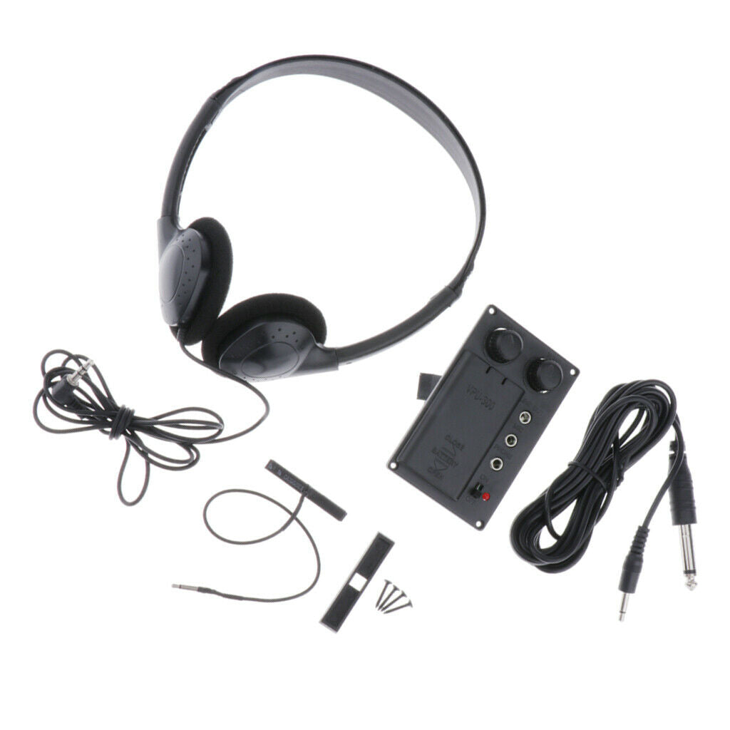 1 Set Violin Equalizer Pickup Preamp EQ Piezo, Violin Accessory DIY with Plug
