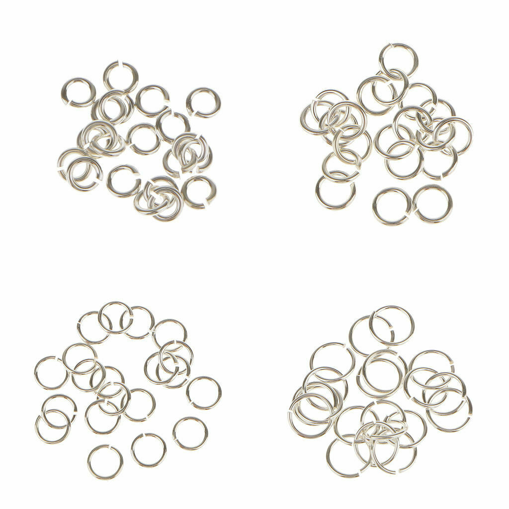 Lots 20pcs Jewelry Making Jump Rings Necklace DIY Split Rings Connector