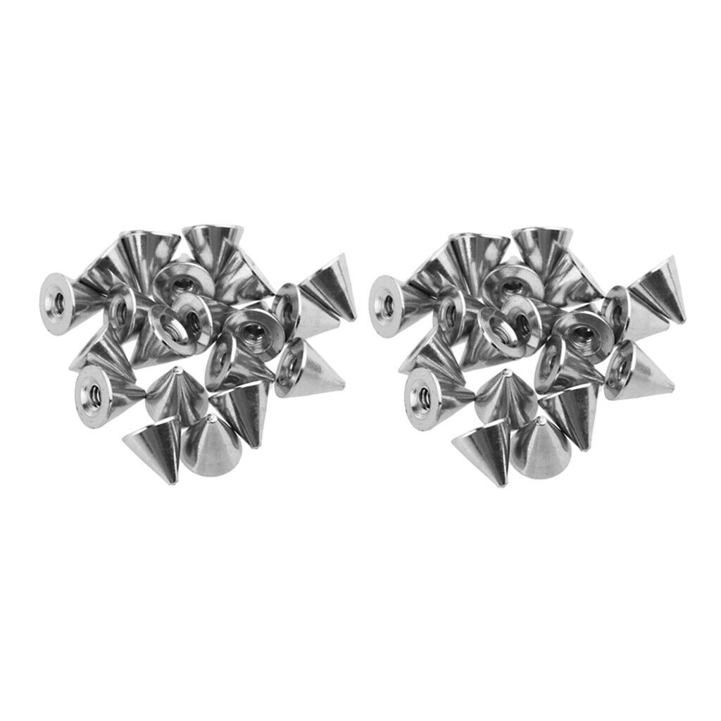 40 Piece Stainless Steel  Jewelry Fit 14g Barbell 4mm 5mm Cone
