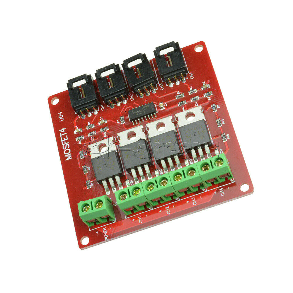 4 Channel/Route MOSFET Button Switch IRF540 V2.0+ MOSFET Switch Module Arduino