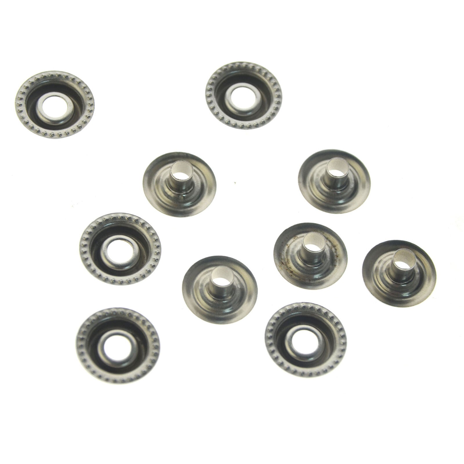 100pcs 15MM Stainless Steel Fastener Snap Stud Button DIY Leather Craft Tool Kit