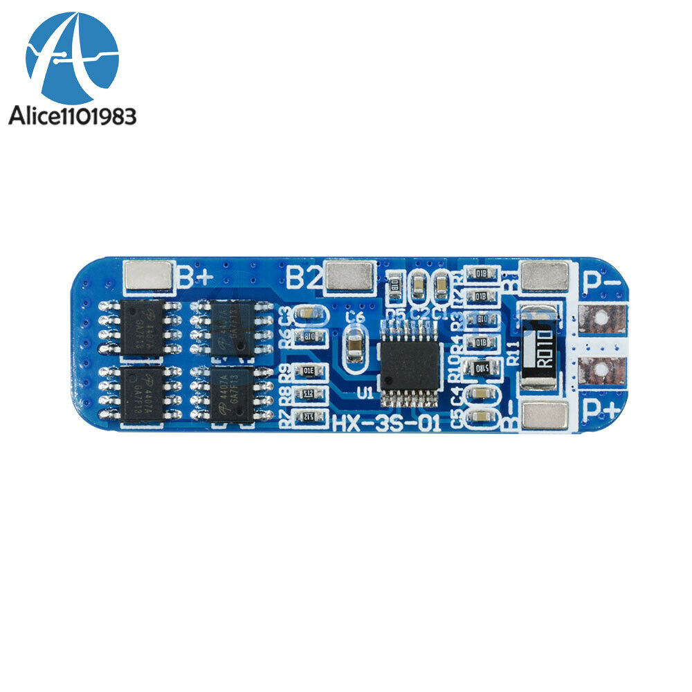 3S 12V 18650 10A BMS Charger Li-ion Lithium Battery Protection Board HX-35-01