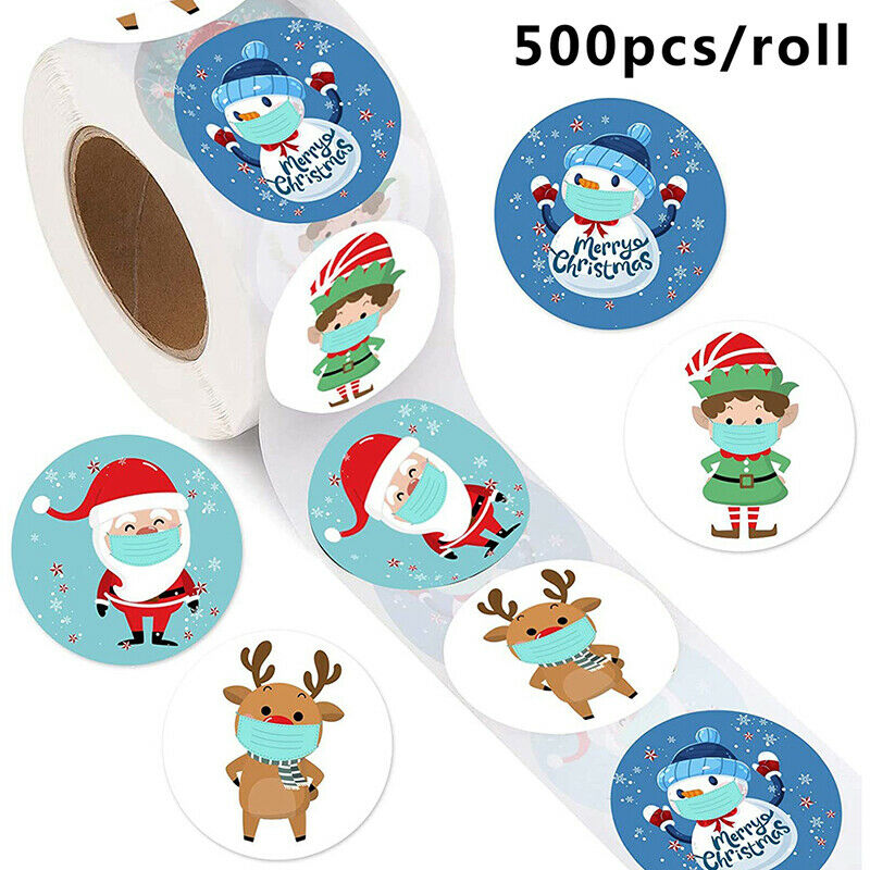 500pcs Christmas gift stickers gift sealing stickers holiday gift wrapping de JY