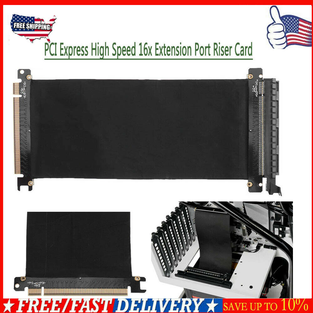 PCI Express 16x Flexible Card Cable Extension Port Adapter High Speed Riser Card