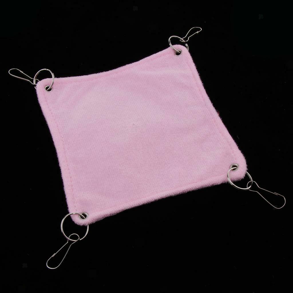 Small Hamster Hammock Cage Hanging Bed Nest for Birds Hamster Mice Pink-S