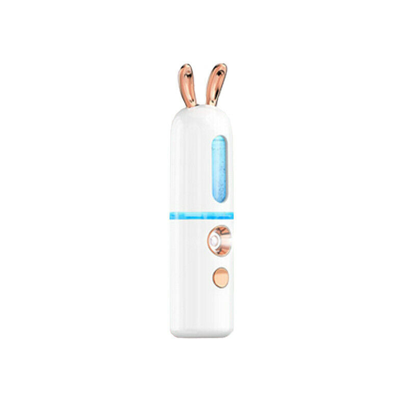 Mini Nano Facial Mister Steamer Atomization Face Ski Sprayer Rabbit White