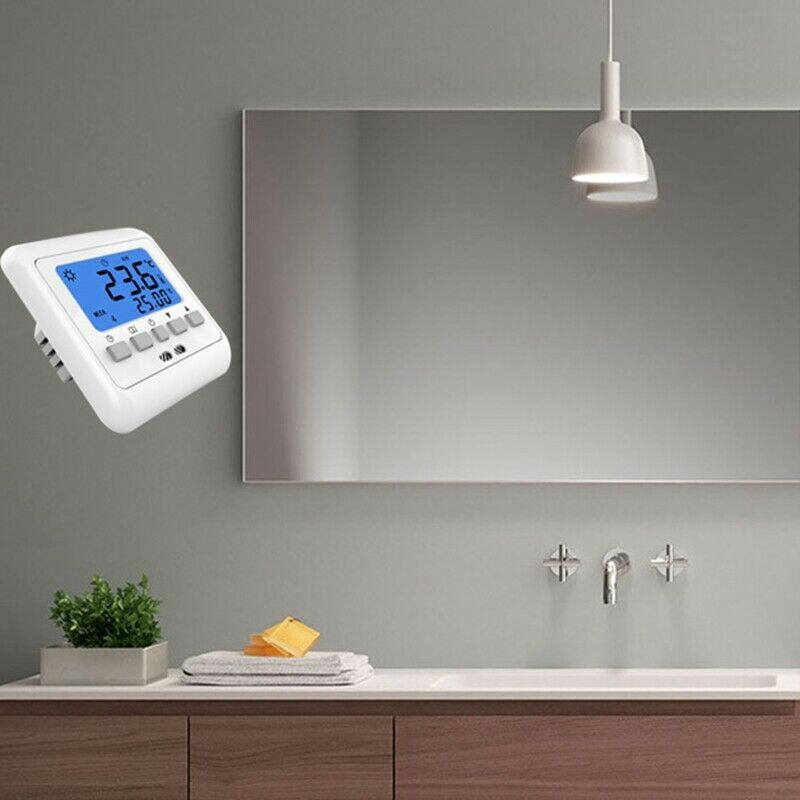 C08.H3 16A Digital Thermostat Temperature Controller 0-40 Celsius Antiflaming R5