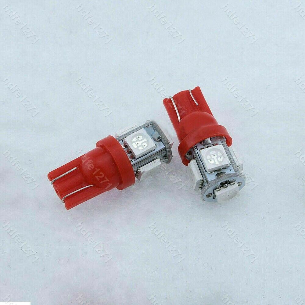11PCS Red T10 31mm Map Dome license plate LED Lights Interior Package
