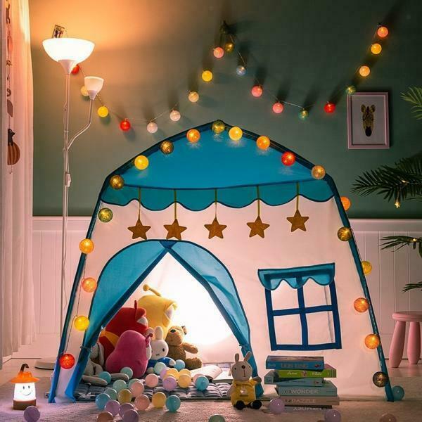 Collapsible Kids Play Tent Large Space Baby Tents Castle Indoor Themed Party