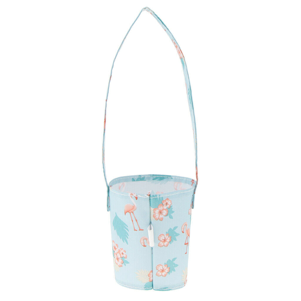 Women's Cute Water Bottle Tote Carrier Cover Bag Holder Drink Case Green