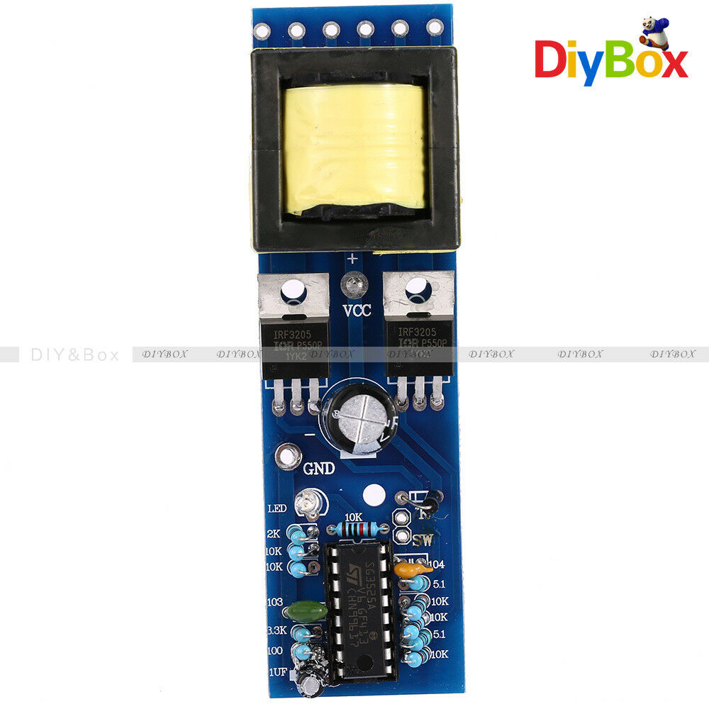 DC 12V to AC 110V 220V 150W Inverter Boost Tip Transformer Module Power Adapter