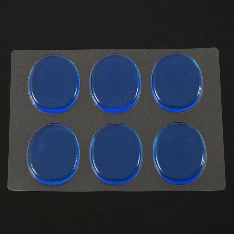 6pcs/set Snare Drum Mute Pad Drum Damper Gel Pads Snare Tom Drum Muffler Mute Q1