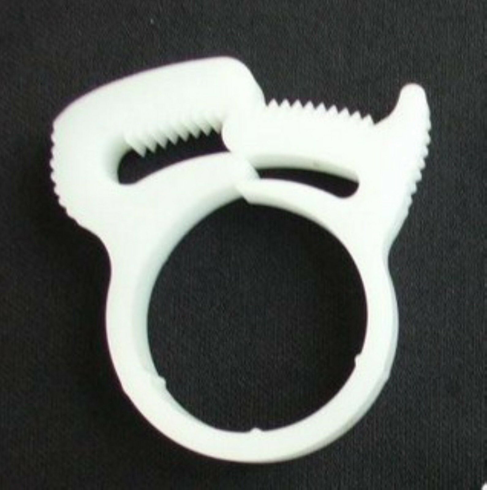 Lot10 Nylon Platic White Fuel Hose Cable Wire Clamps Clip For 11.4-12.4mm OD