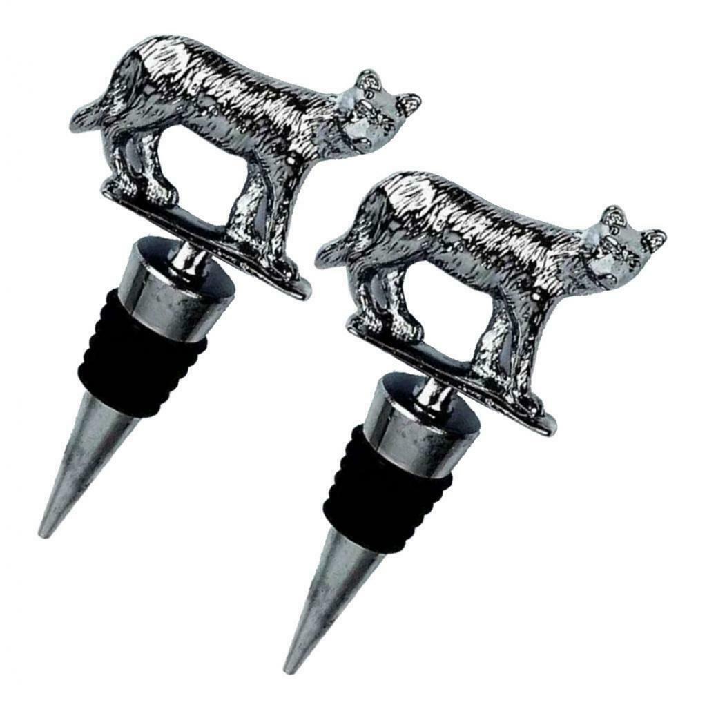 4PCS Christmas Tiger & Reindeer Bottle Stopper - Reusable and Unbreakable Sealer