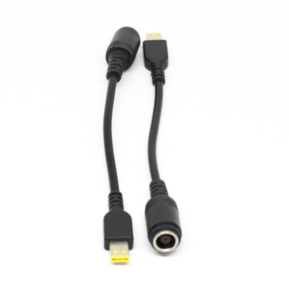 1pc 7.9x5.5mm Round Female to Square Adapter Cable for Lenovo Thinkpad Laptop