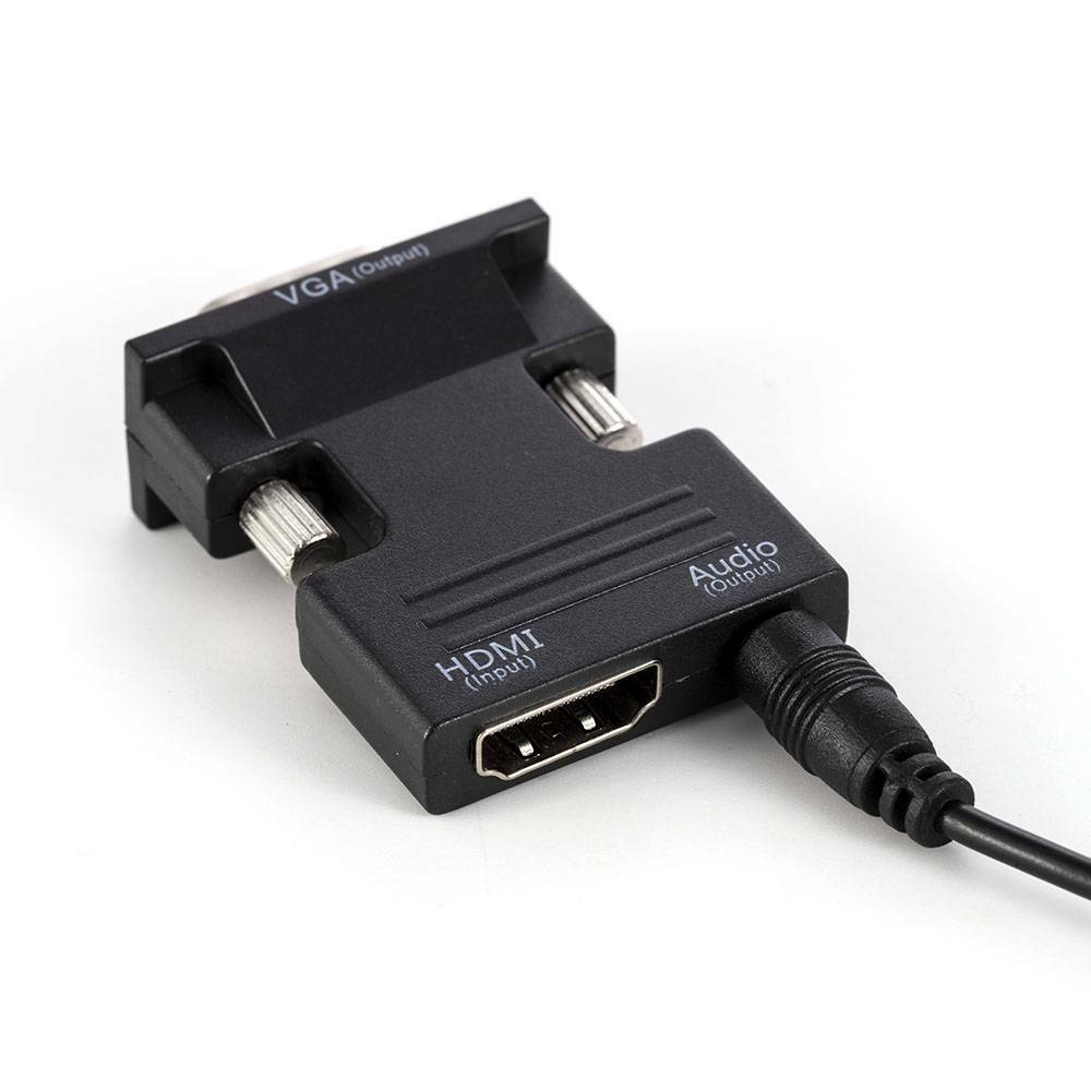 New HDMI TO VGA HDMI Female to VGA Male Converter adapter w/Audio Support 1080P~