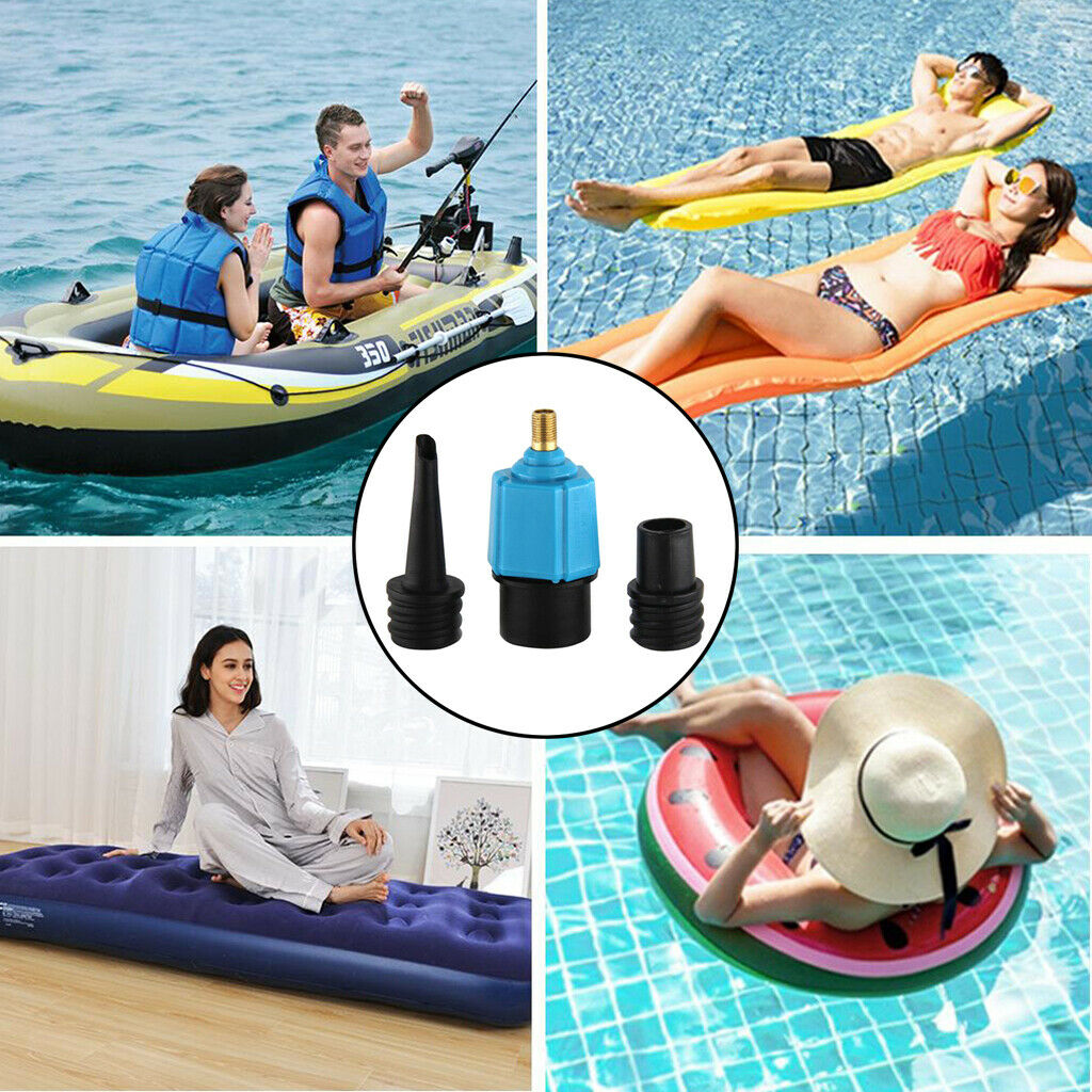 Inflatable Boat Air Valve Adapter SUPs Pump Adaptor Standard Pumping Converter