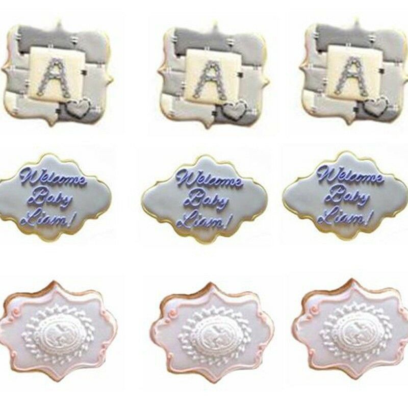 3PCS/set Stainless Steel Frame Biscuit Cookie Cutter Fondant Cake Mold Mould