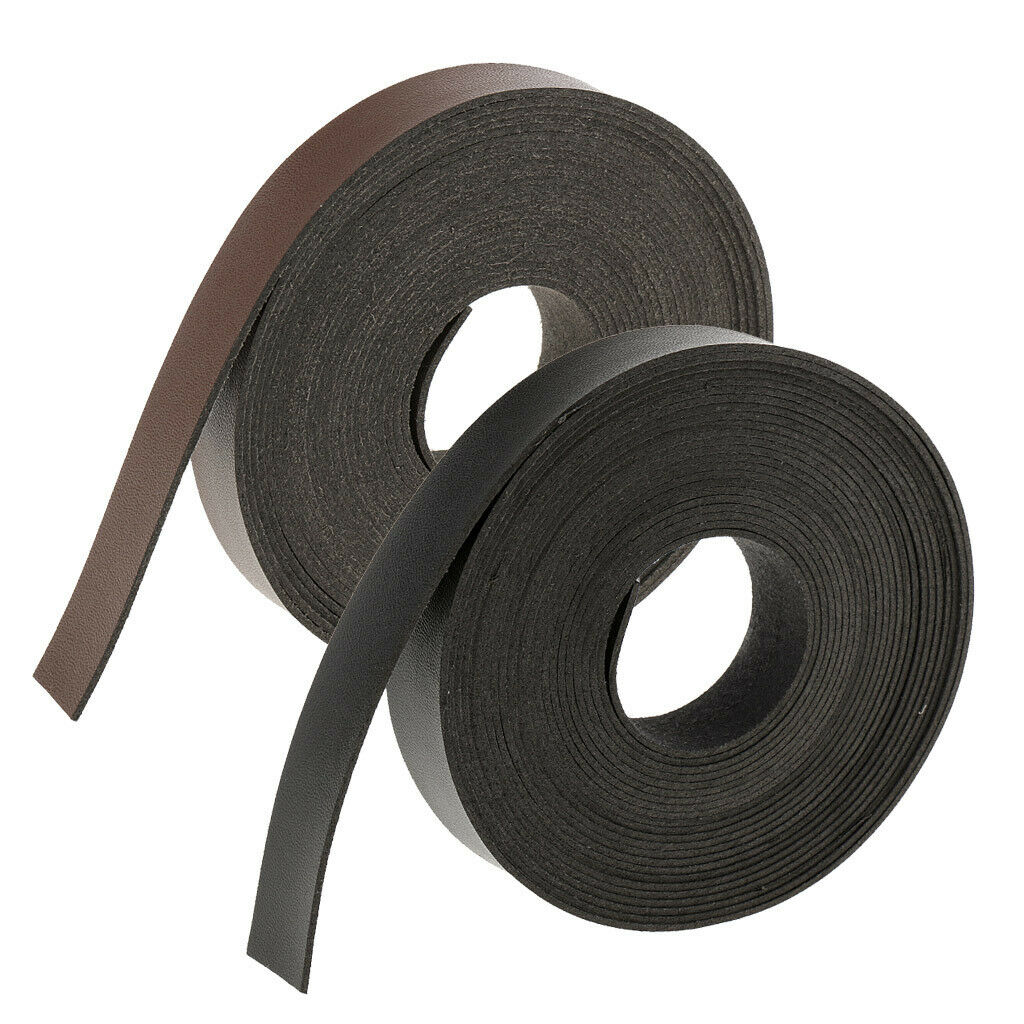 2pcs 5 Meters DIY Leather Straps Strips for Leather Crafts 2cm