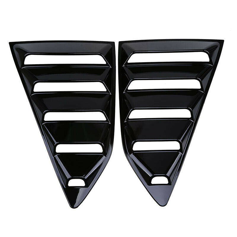 Gloss Black Car Side Window Louver Vent Scoop For Chevrolet Camaro Coupe 2016-Pr