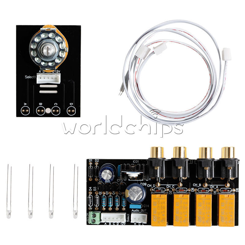 Switch Signal Selector Audio Input Signal Amplifier Board Board Relay DIY