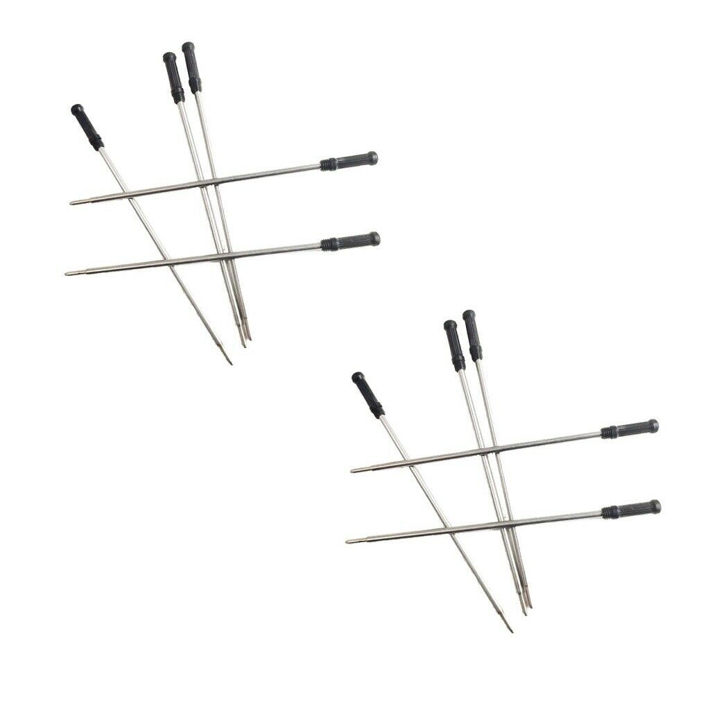 Pack of 10 Nib Metal Ballpoint Pen Sign Pen Refills Black/Blue Accessory