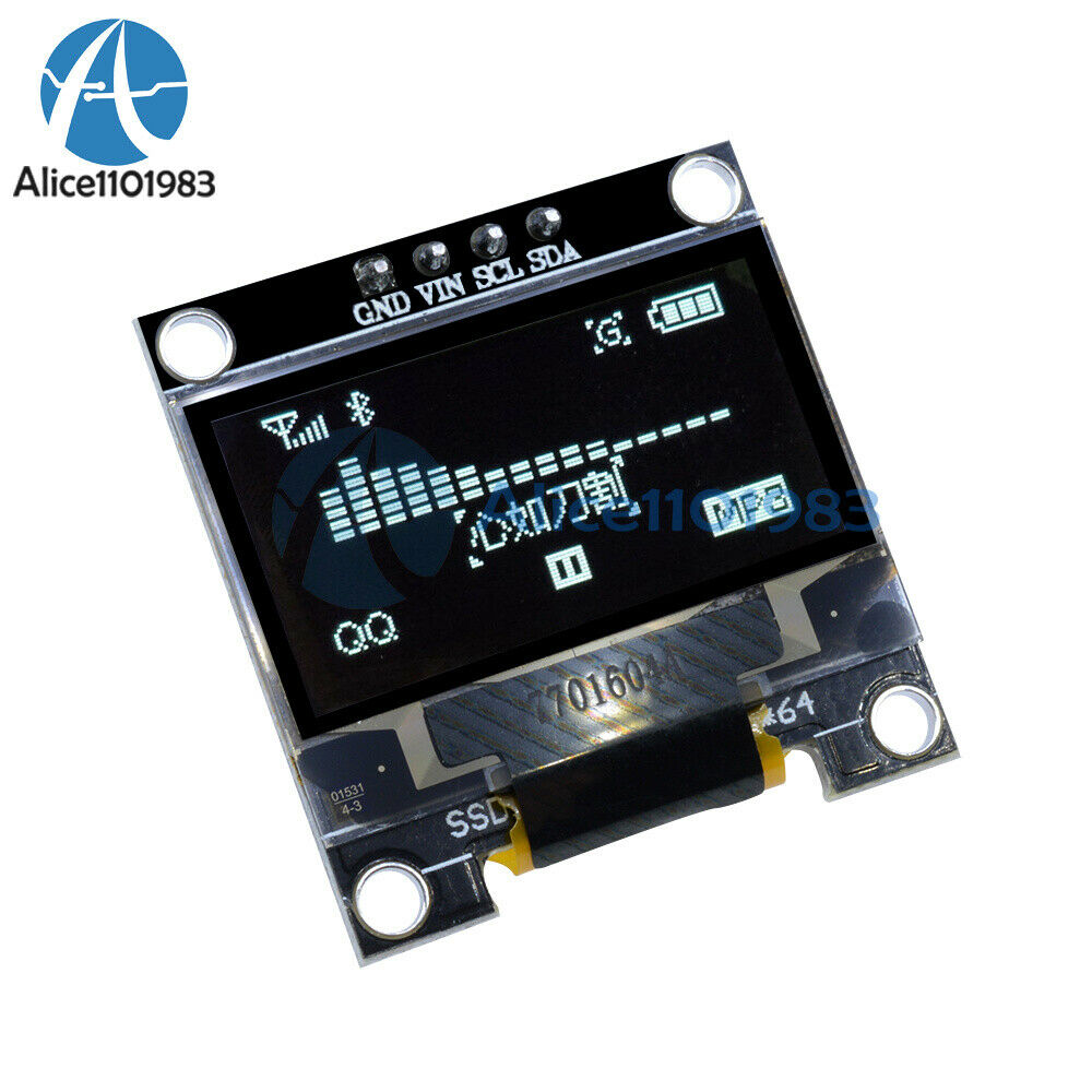 2PCS 0.96" 4 pin I2C IIC 128X64 OLED LCD Display Board Yellow Blue for Arduino