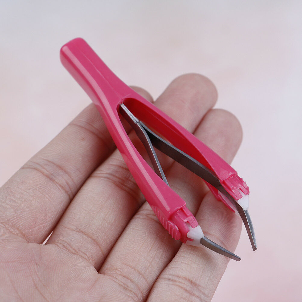 Matically retractable non-slip cosmetic eyebrow tweezers hair removal tools __WF