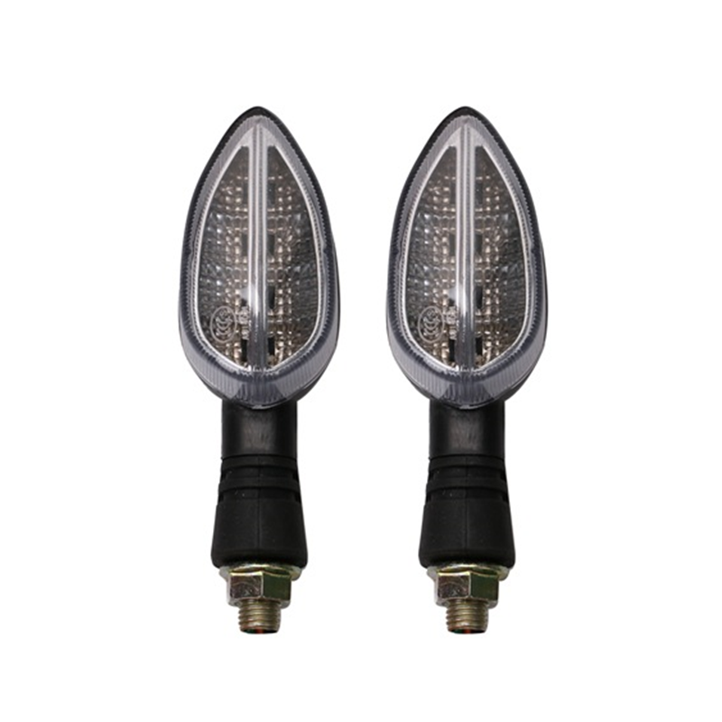 2pcs Universal Motorcycle LED Turn Signal Indicators Light Amber Blinker Lamp