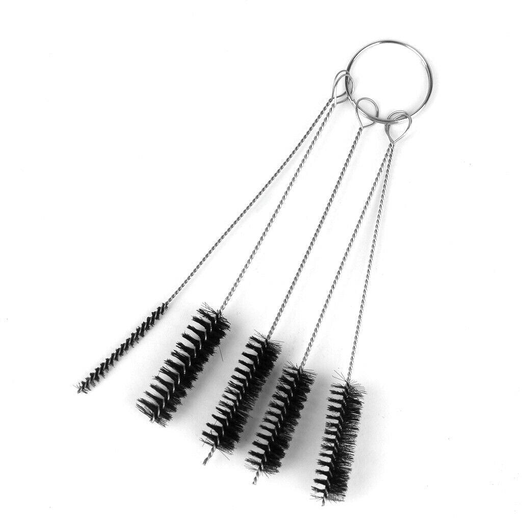 5 Pieces Wire Tattoo Grip Nozzle Pipe Cleaner Brushes Set for Glasses Bottle