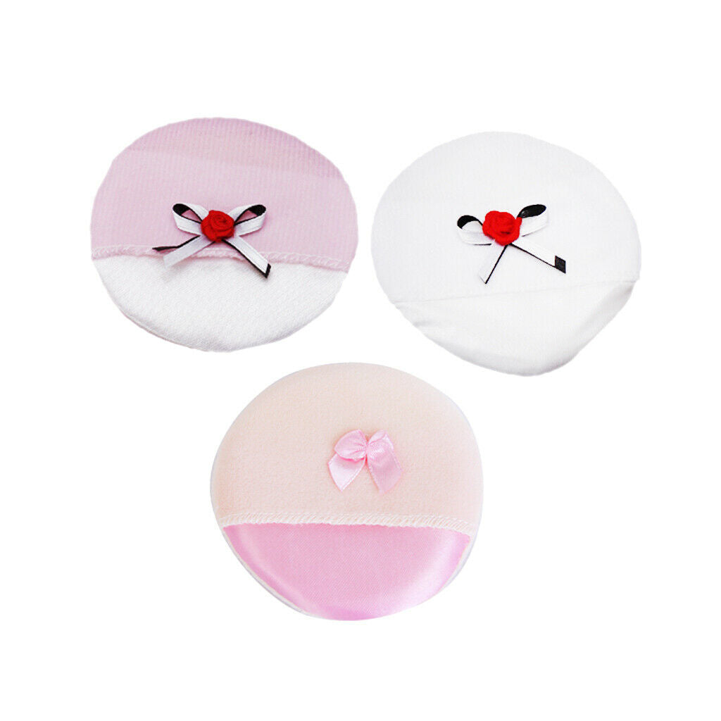 Soft Velour Powder Puff Blending Sponge Pad For Makeup Loose Powder Blending