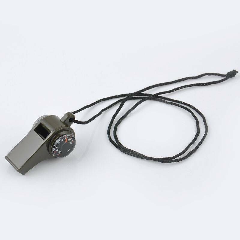 3in1 Outdoor Hiking Sport Camping Emergency Survival Whistle Compass Thermometer