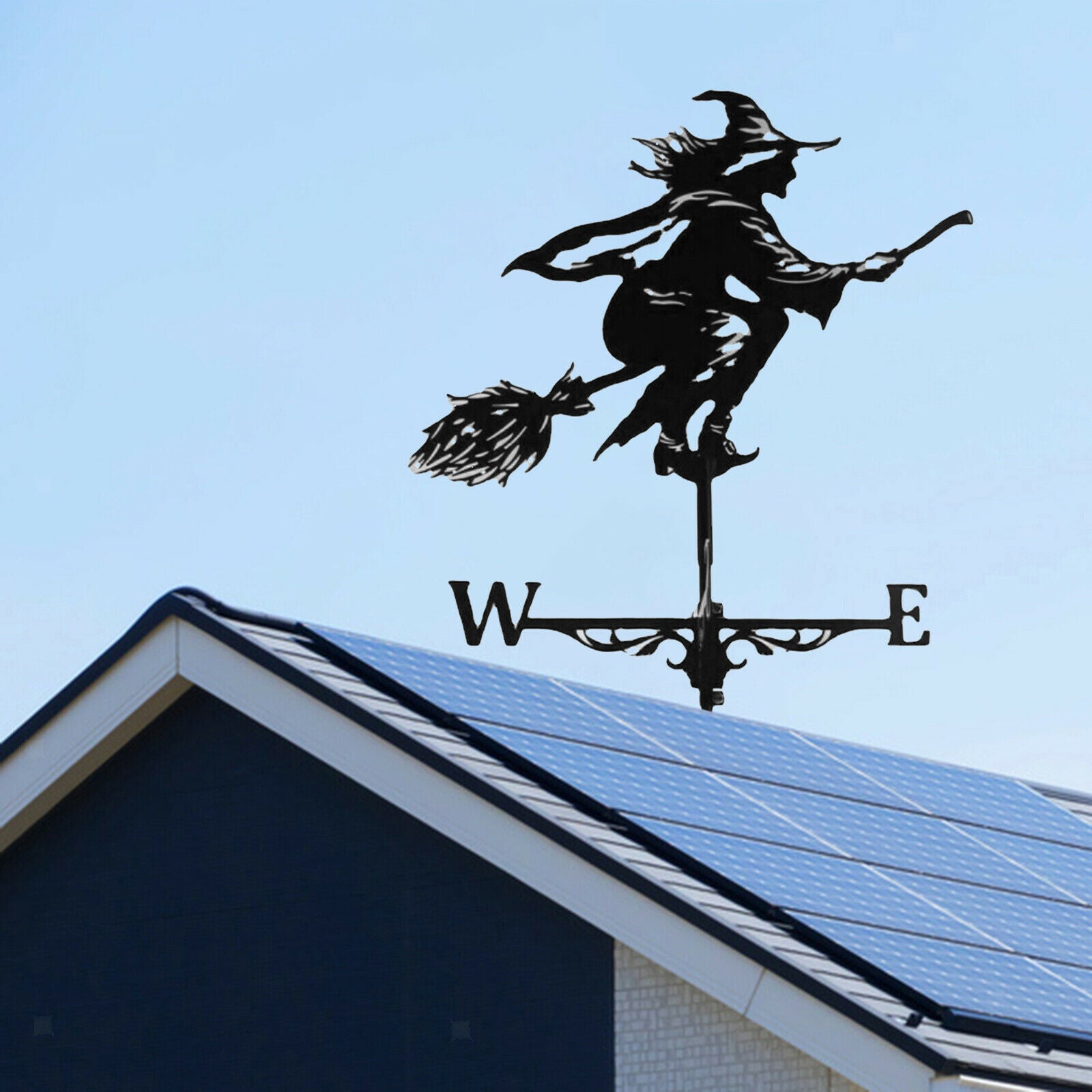 Stainless Steel Weather Vane Ornament Home Outdoor Measuring Tool Crafts