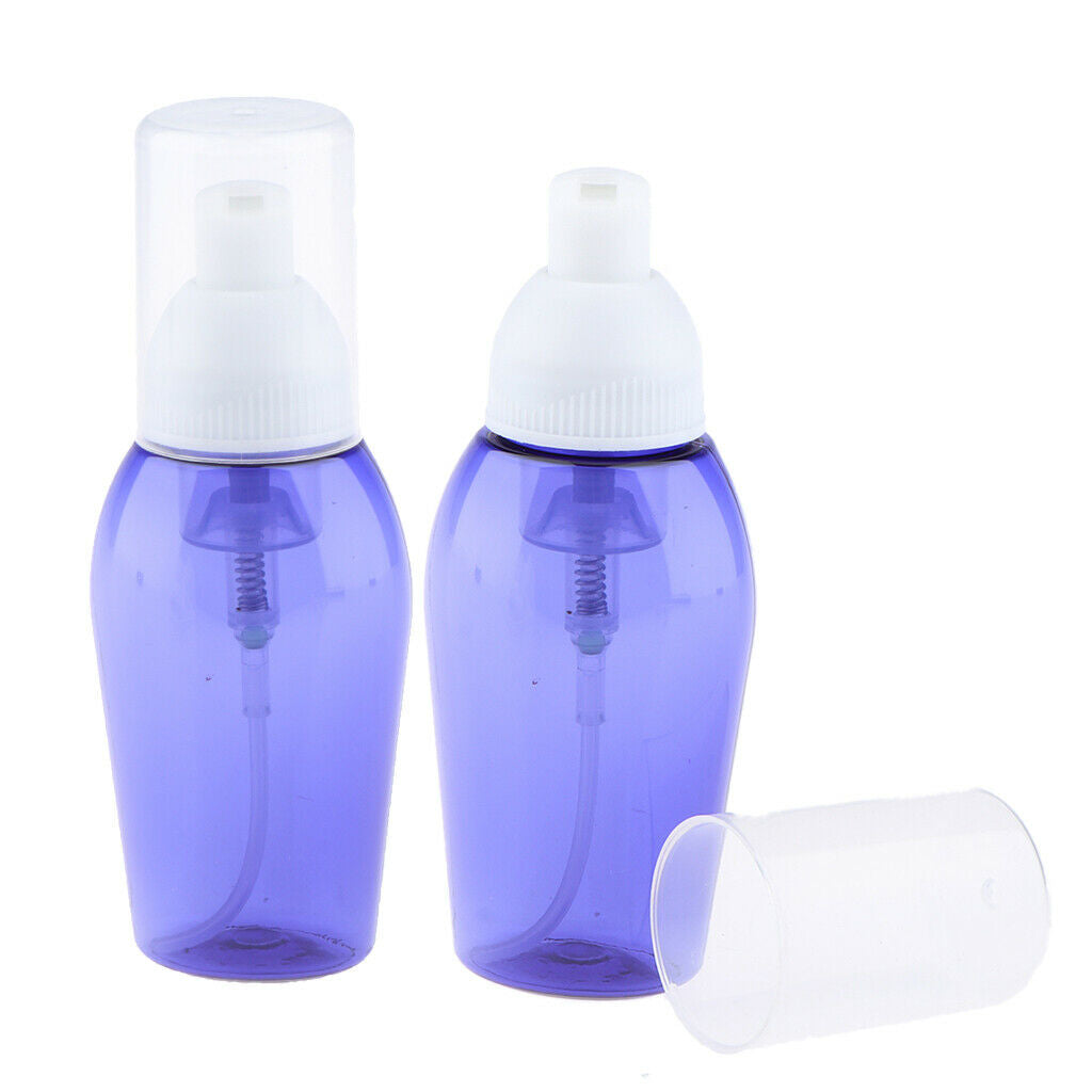 2 Pieces Foam Bottle Cosmetic Liquid Dispenser Soap Tube 80ml