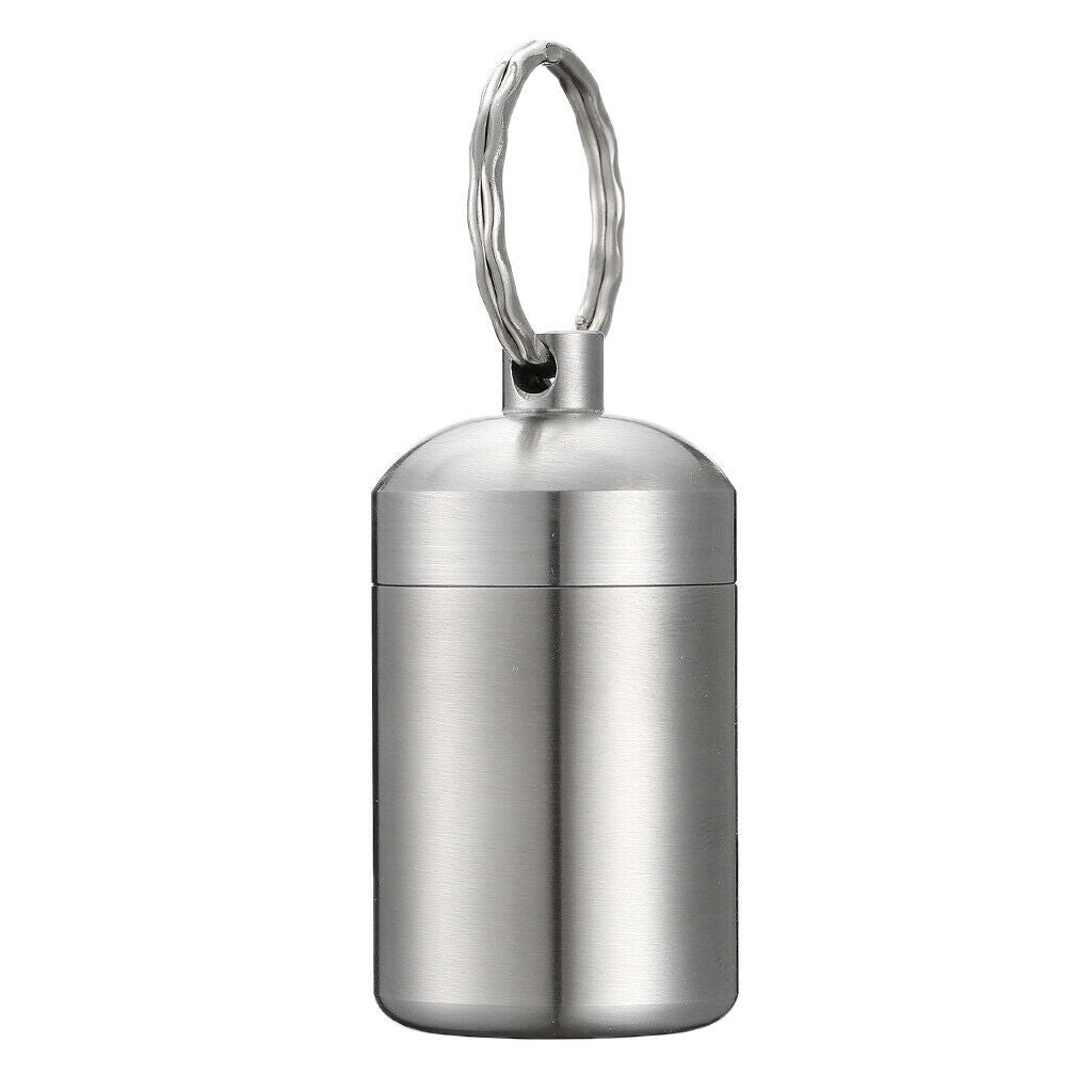 Waterproof Pill Container Box Bottle Case Keychain