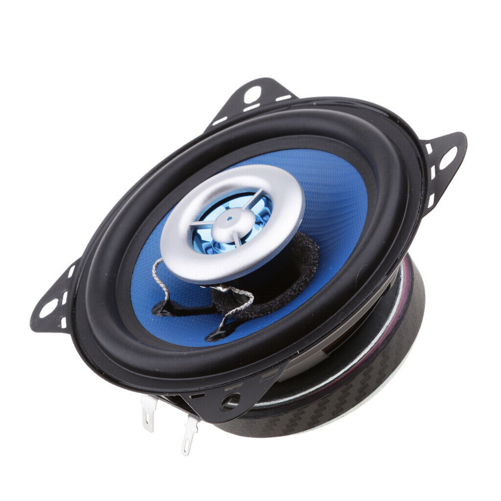 2 Pieces 80 Watts 4'' 2-Way HIFI Coaxial Car Audio Speakers Kits for Car SUV