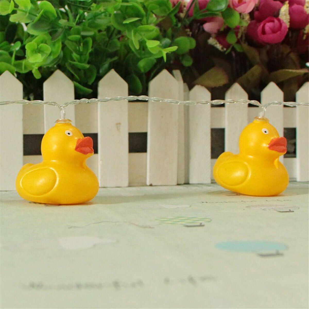Cute Little Yellow Duck LED String Light Xmas Garden Patio Tree Kids Room Decor