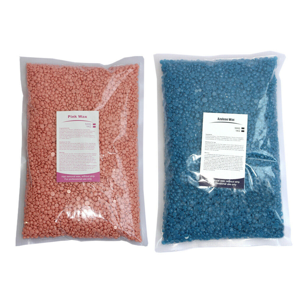 2Pcs Hard Wax Beans Painless Hair Removal Depilatory Bikini Legs Body Waxing