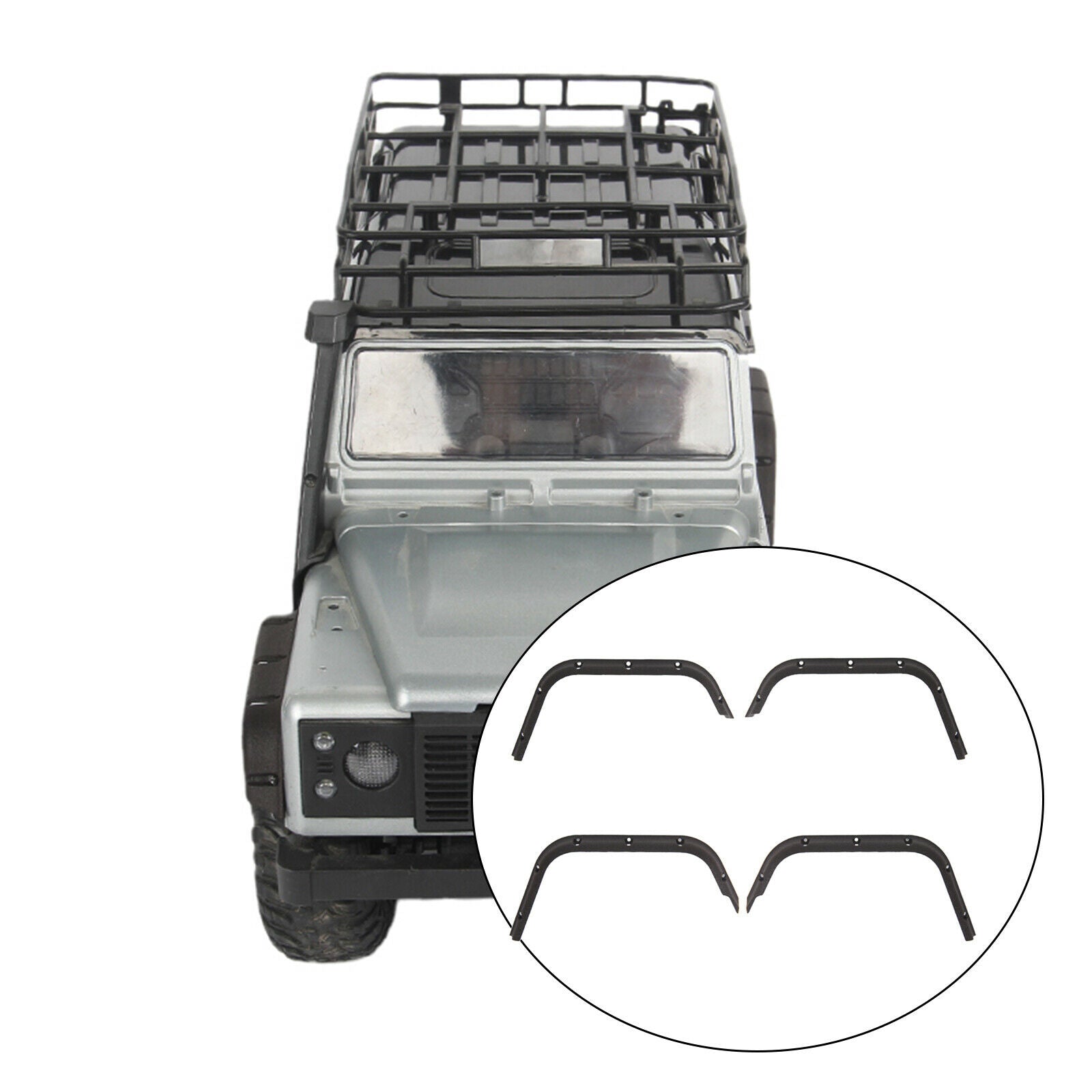 4x Fender Flares for MN D90 D91 MN96 MN99 MN99S 1:12 RC Crawler Replacements