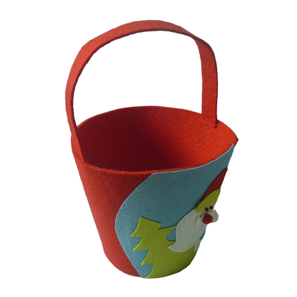 Merry Christmas Candy Treat Bag Kids Party Gift Pouch Snack Handbag Red