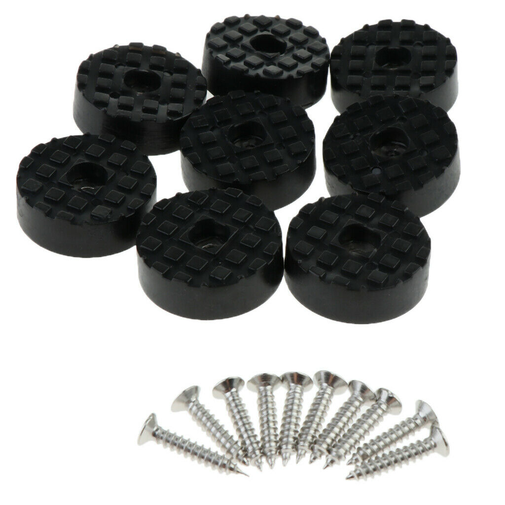 8x Round Anti-skid Table Desk Rubber Feet Table Furinture Chair Leg Pads 3cm