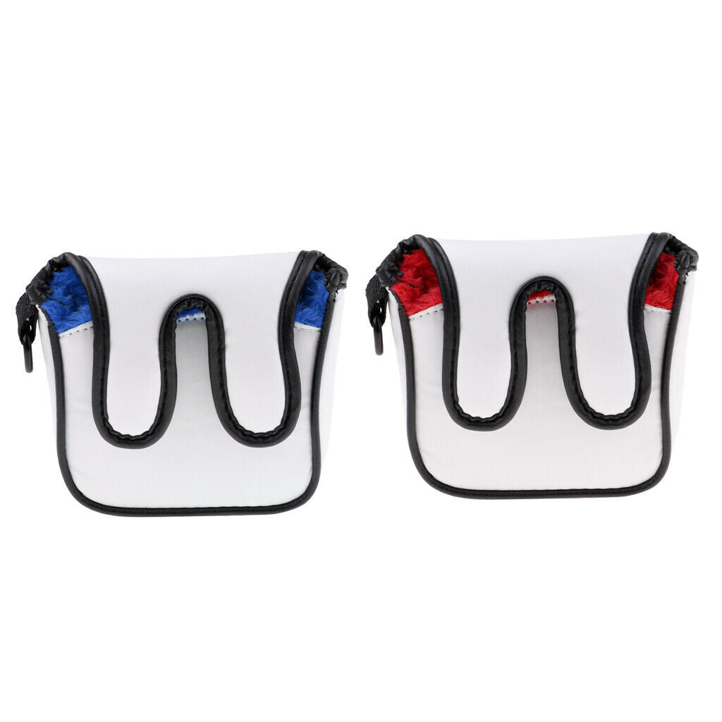 Premium Square Golf Mallet Putter Head Cover Club Protector Headcover Blue