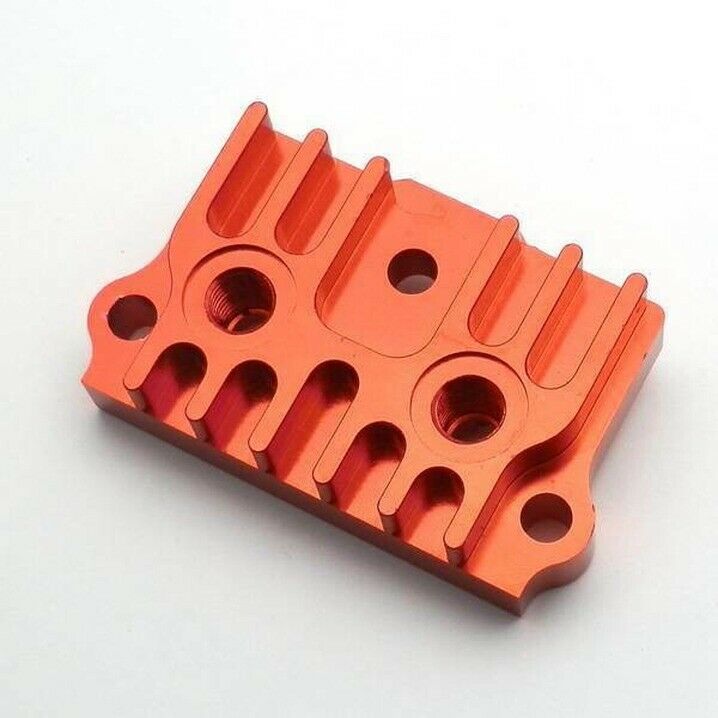 Red 65MM CNC Oil Cooler Adapter Plate 50-125CC Pit Dirt Bike ATV Z50 Motorcycle